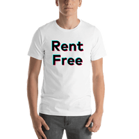 Thumbnail for Rent Free T-Shirt - White - TikTok Trends - Shirt View