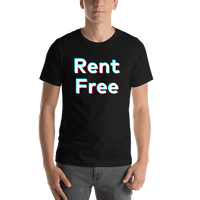 Thumbnail for Rent Free T-Shirt - Black - TikTok Trends - Shirt View