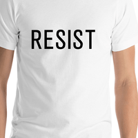 Thumbnail for Resist T-Shirt - White - Shirt Close-Up View