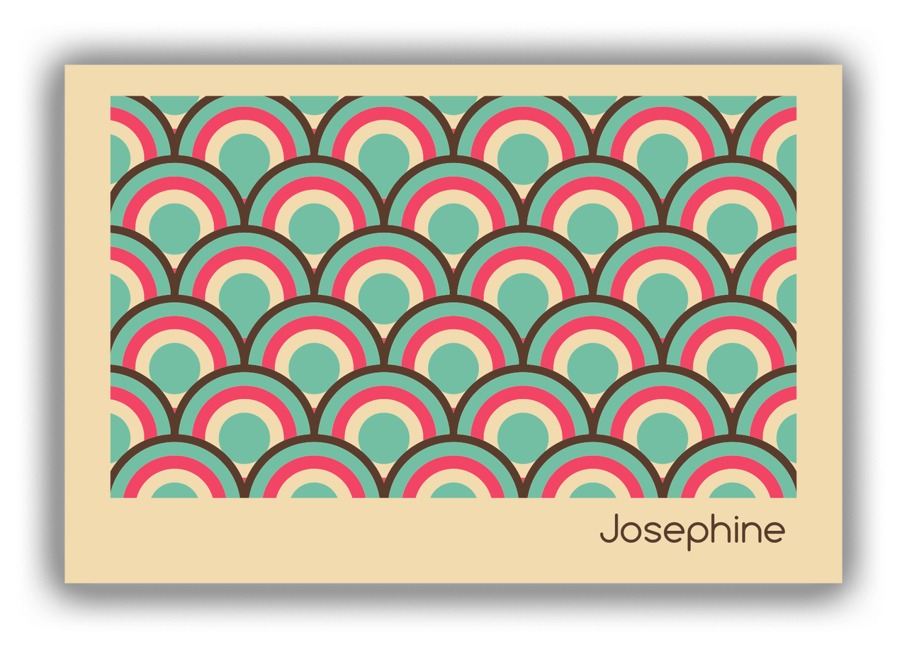 Personalized Retro Arches Canvas Wrap & Photo Print - Front View