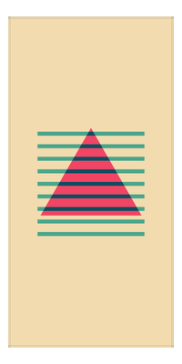 Thumbnail for Retro Beach Towel - Triangle - Front View