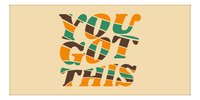 Thumbnail for Retro Beach Towel - You Got This - Front View
