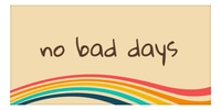 Thumbnail for Retro Beach Towel - No Bad Days - Front View