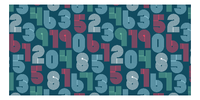 Thumbnail for Retro Beach Towel - Numbers - Front View