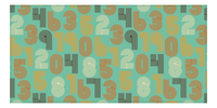Thumbnail for Retro Beach Towel - Numbers - Front View