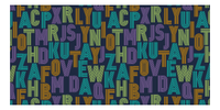 Thumbnail for Retro Beach Towel - Letters - Front View
