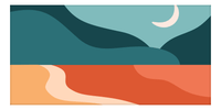 Thumbnail for Retro Beach Towel - Landscape - Front View