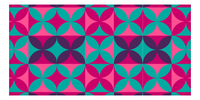 Thumbnail for Retro Beach Towel - Circles and Diamonds - Front View