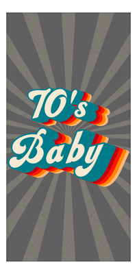 Thumbnail for Retro Beach Towel - 70's Baby - Front View
