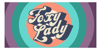 Thumbnail for Retro Beach Towel - Foxy Lady - Front View