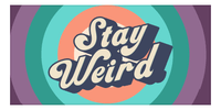 Thumbnail for Retro Beach Towel - Stay Weird - Front View