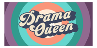Thumbnail for Retro Beach Towel - Drama Queen - Front View