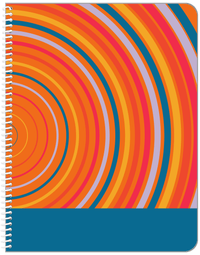 Thumbnail for Retro Circles Notebook - Front View
