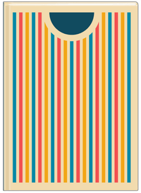Thumbnail for Personalized Retro Circle Stripes Journal - Front View