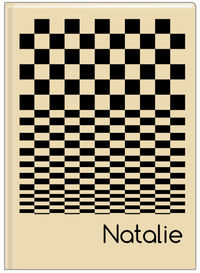 Thumbnail for Personalized Retro Checkered Journal - Front View