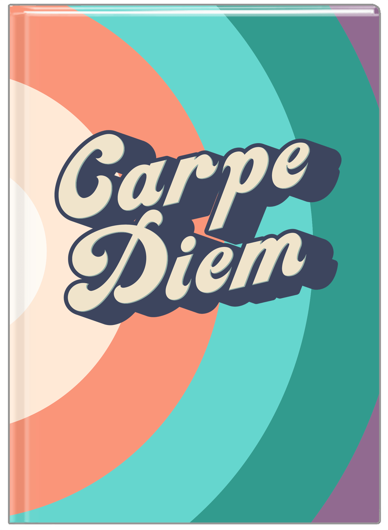 Retro Carpe Diem Journal - Front View