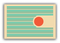 Thumbnail for Retro Circle Stripes Canvas Wrap & Photo Print - Front View