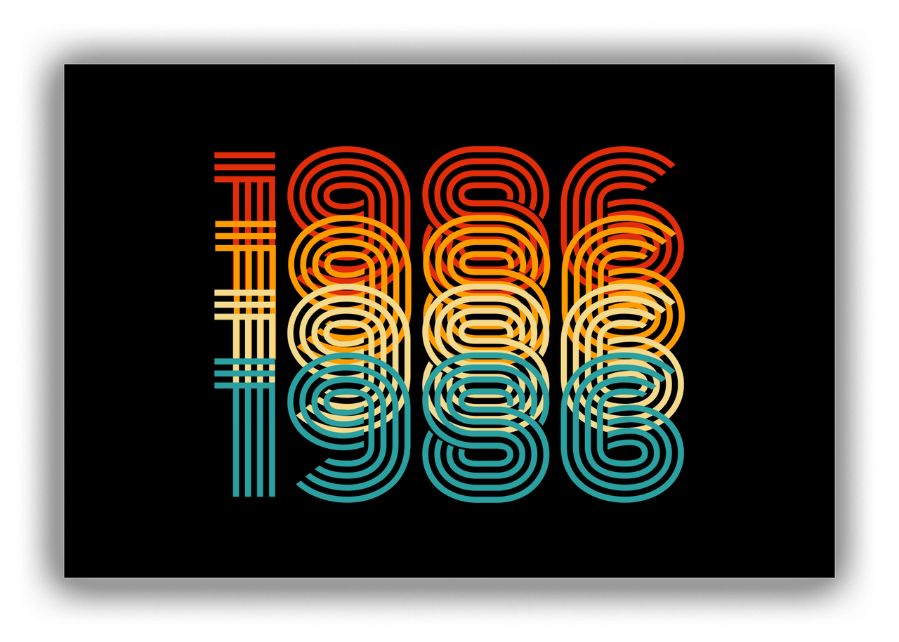 Retro Canvas Wrap & Photo Print - 1986 - Front View