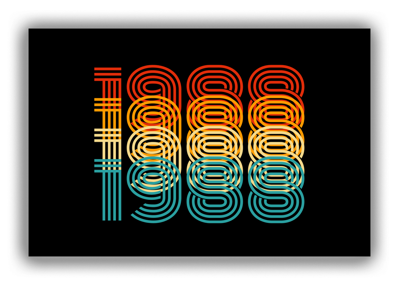 Retro Canvas Wrap & Photo Print - 1988 - Front View