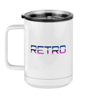 Thumbnail for Retro Coffee Mug Tumbler with Handle (15 oz) - Left View
