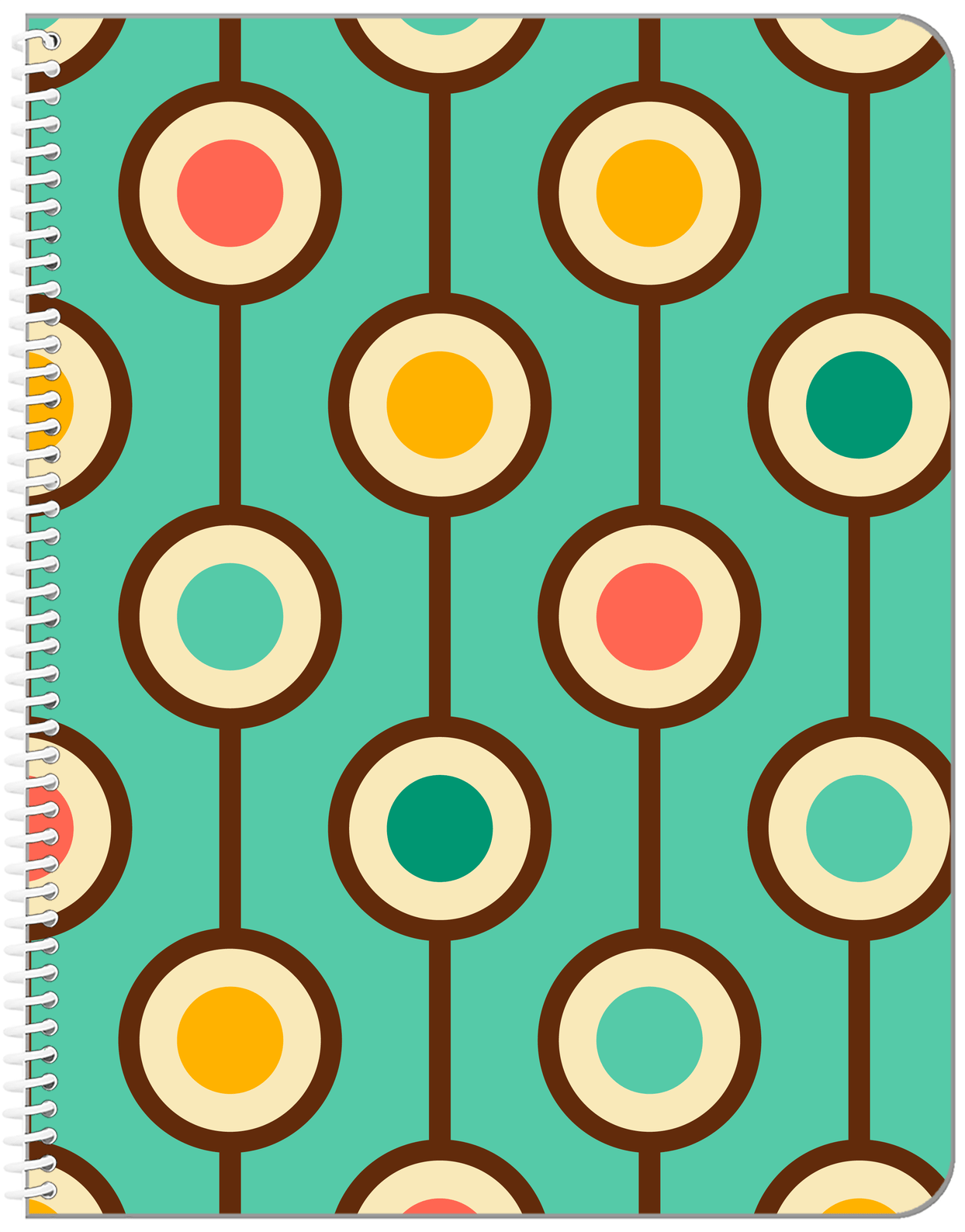 Retro Dots Notebook - Front View