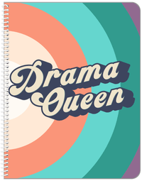Thumbnail for Retro Drama Queen Notebook - Front View
