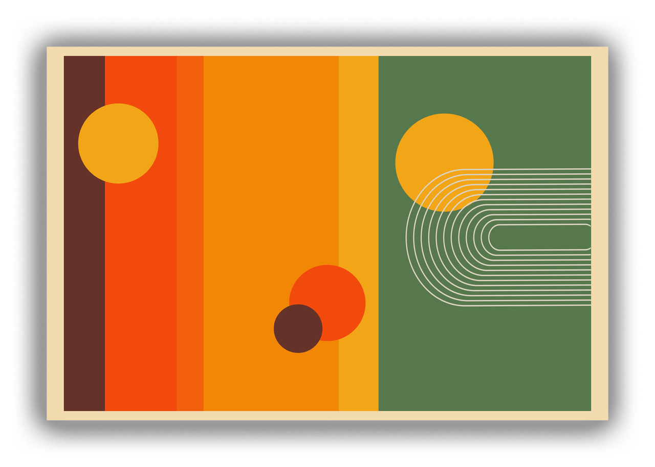 Retro Dots Canvas Wrap & Photo Print - Front View