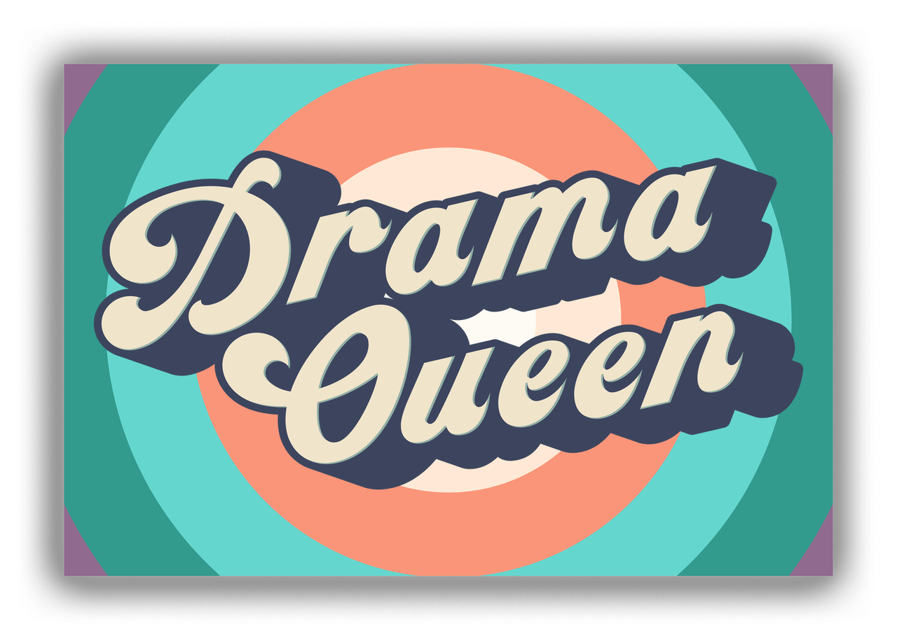 Retro Drama Queen Canvas Wrap & Photo Print - Front View
