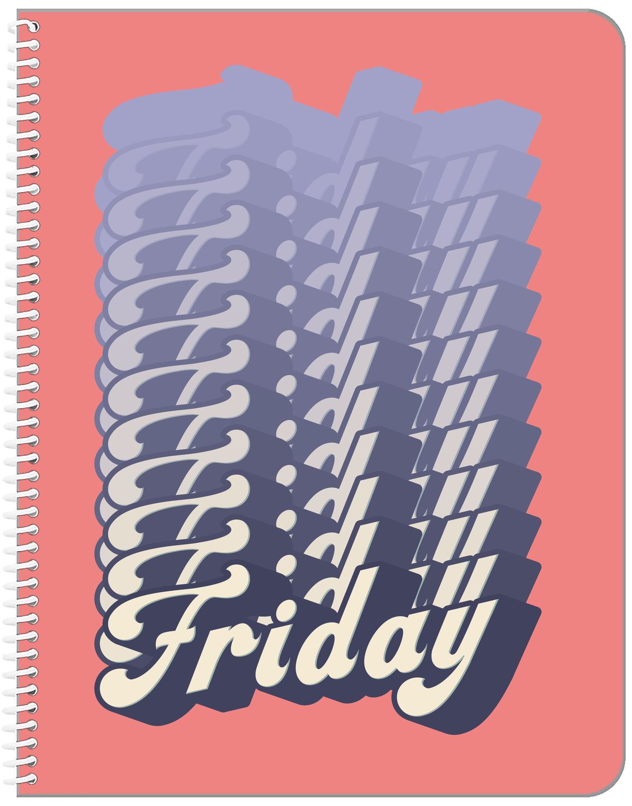 Retro Friday Notebook - Front View