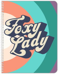 Thumbnail for Retro Foxy Lady Notebook - Front View