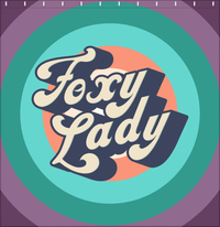 Thumbnail for Retro Foxy Lady Shower Curtain - Decorate View