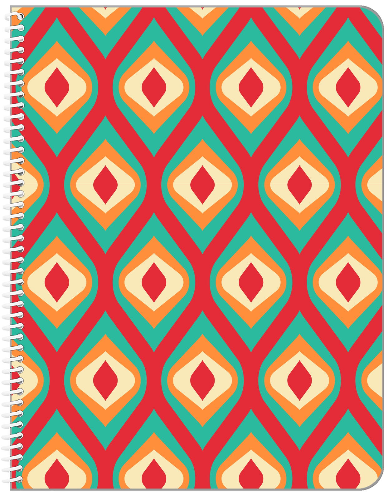 Retro Geometric Notebook - Front View