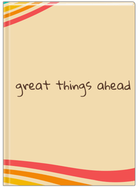 Thumbnail for Retro Great Things Ahead Journal - Front View
