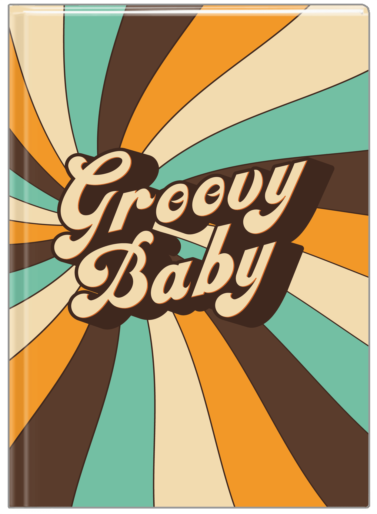 Retro Groovy Baby Journal - Front View