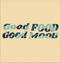 Thumbnail for Retro Good Food Good Mood Shower Curtain - Decorate View