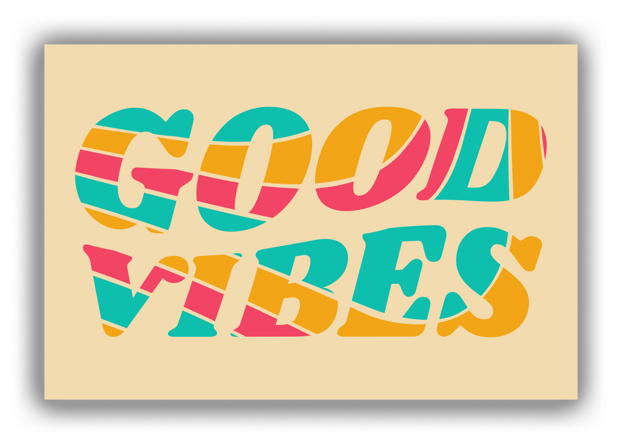 Retro Good Vibes Canvas Wrap & Photo Print - Front View