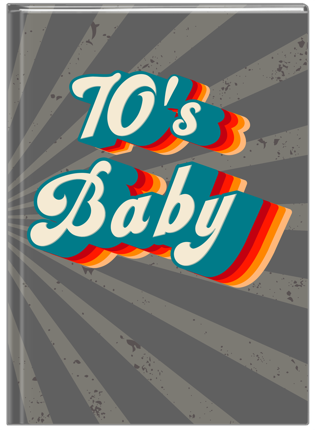 Retro Journal - 70s Baby - Front View