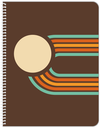 Thumbnail for Retro Line Art Notebook - Front View