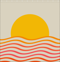 Thumbnail for Retro Ocean Sunset Shower Curtain - Decorate View
