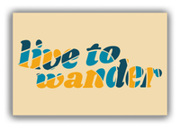 Thumbnail for Retro Live To Wander Canvas Wrap & Photo Print - Front View