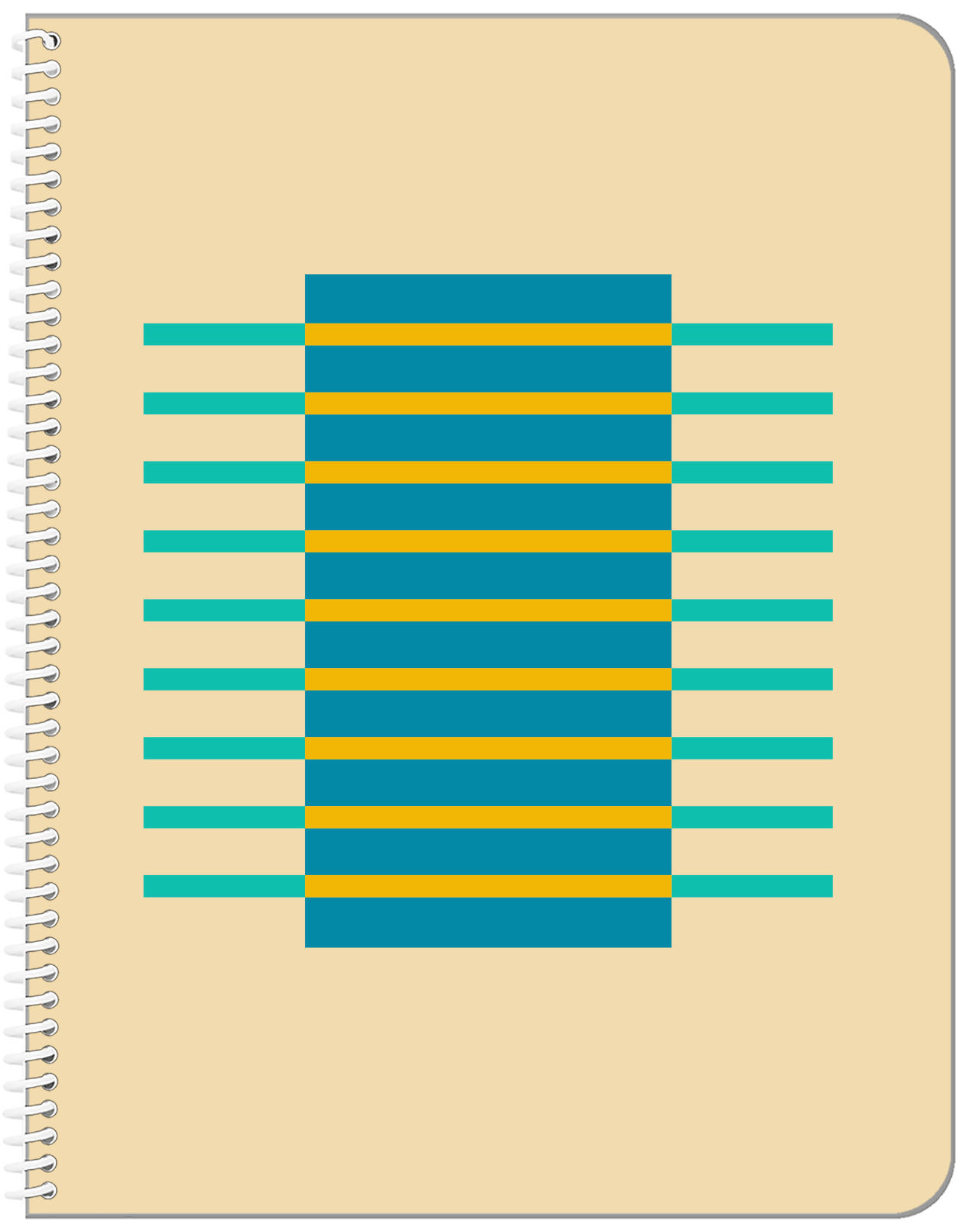 Personalized Retro Notebook - II - Front View