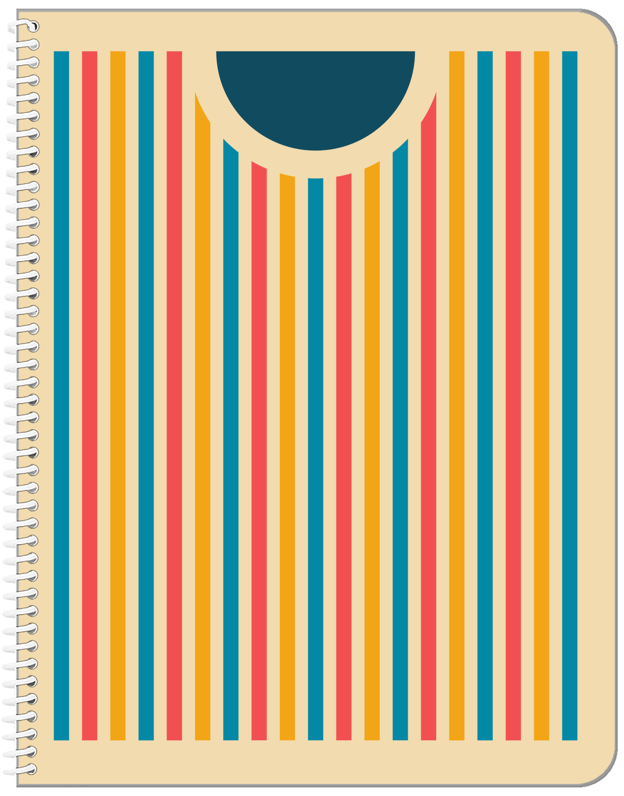 Personalized Retro Notebook - III - Front View