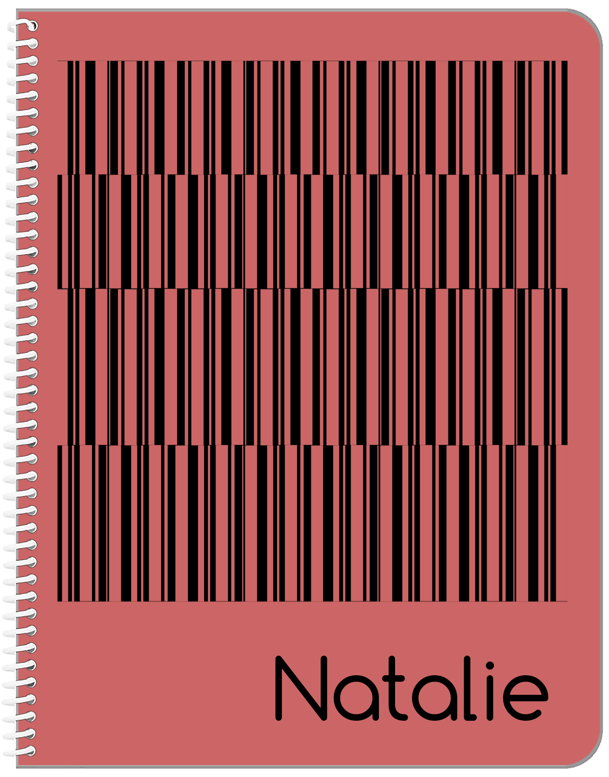 Personalized Retro Notebook - VIII - Front View
