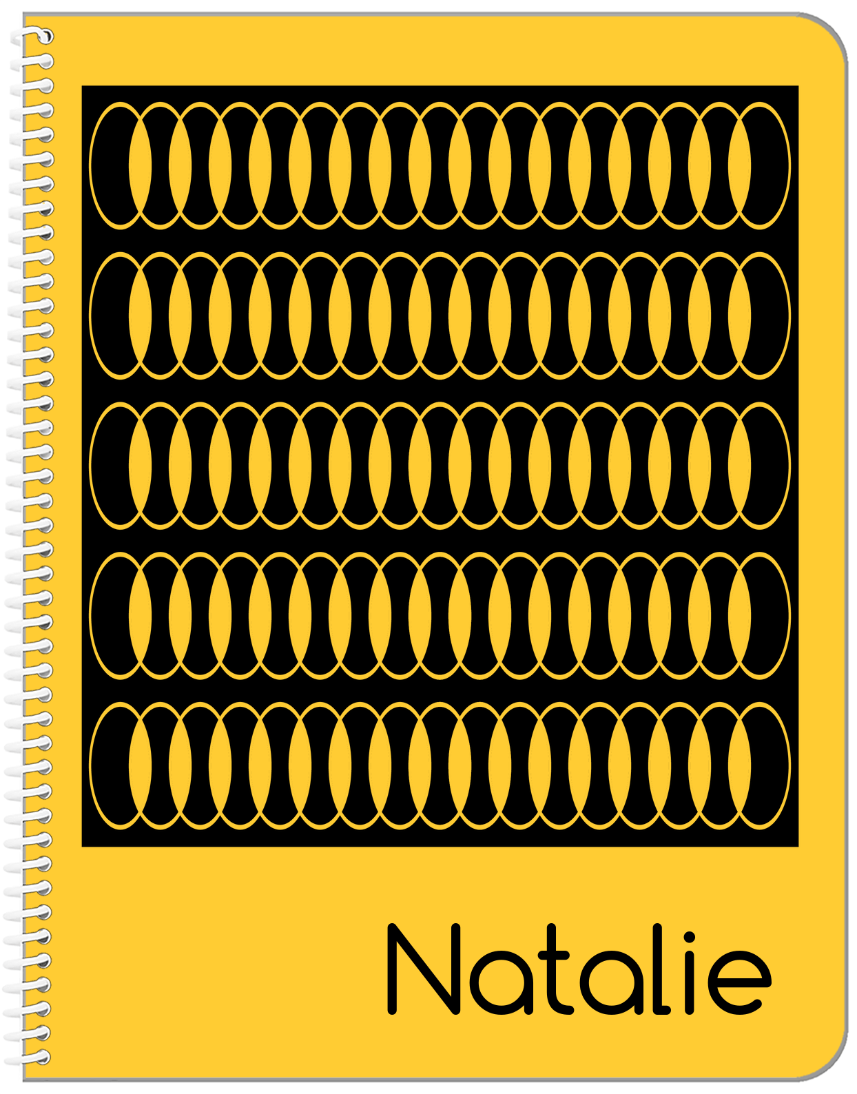 Personalized Retro Notebook - VIII - Front View