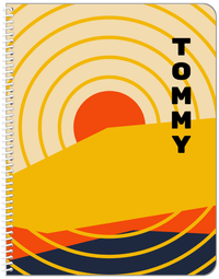 Thumbnail for Personalized Retro Notebook - X - Front View