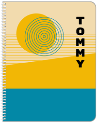 Thumbnail for Personalized Retro Notebook - X - Front View