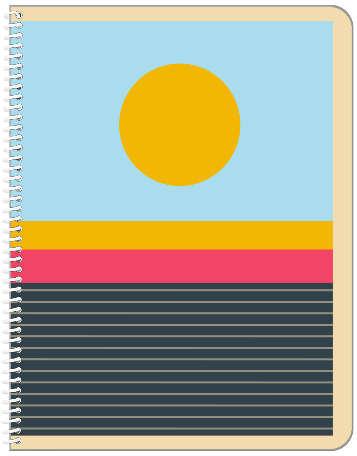 Personalized Retro Notebook - XI - Front View