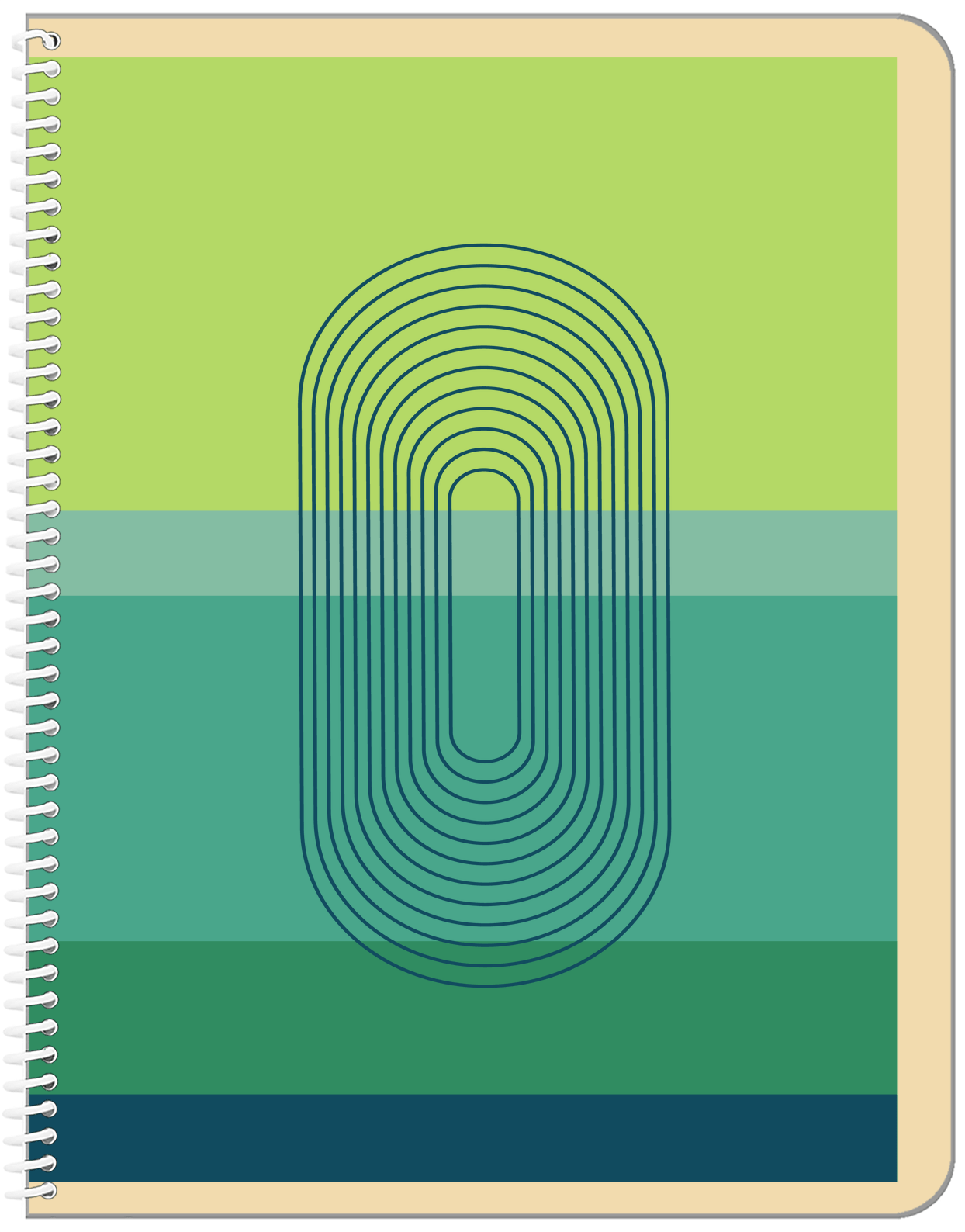 Personalized Retro Notebook - XI - Front View