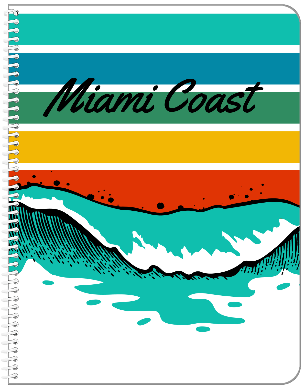 Personalized Retro Notebook - XII - Front View