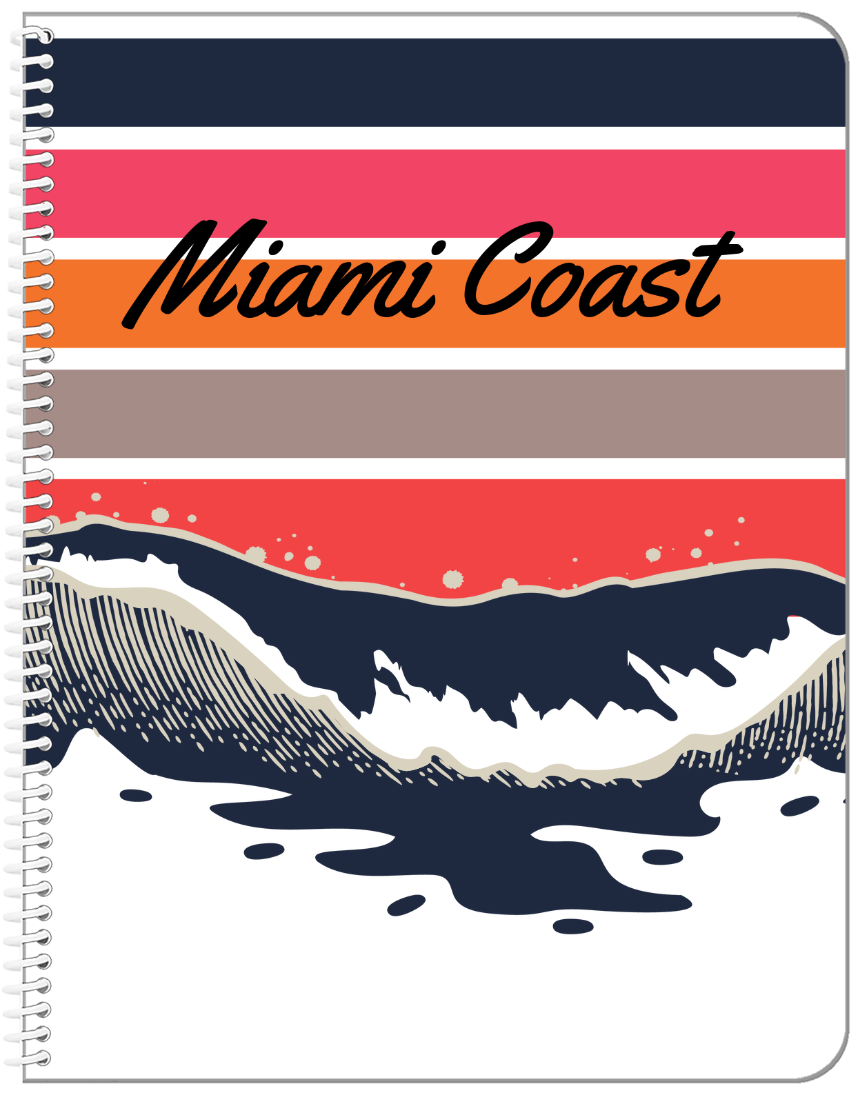 Personalized Retro Notebook - XII - Front View
